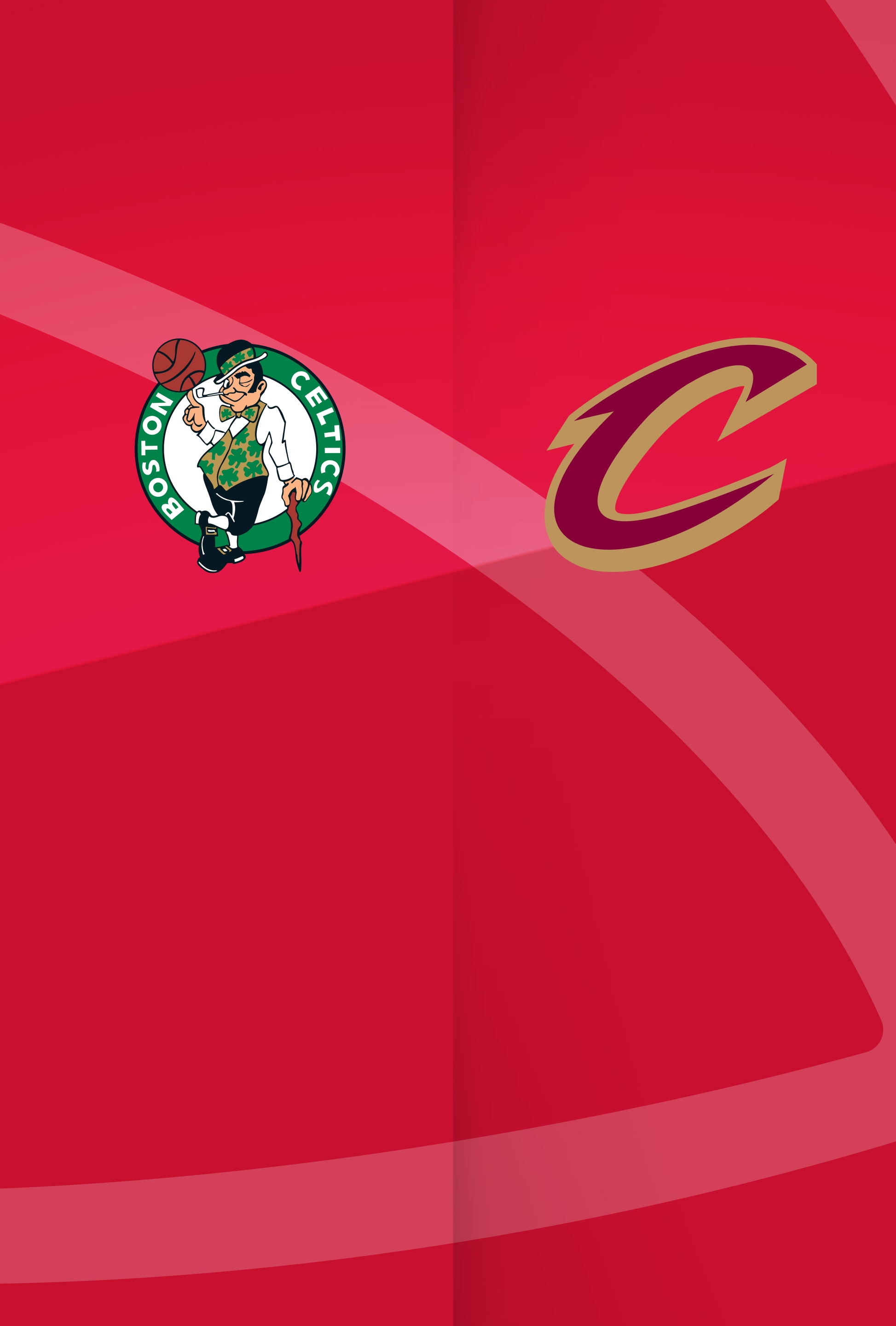 das Logo der Boston Celtics und Cleveland Cavaliers